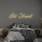 Napis Just Married Neon LED