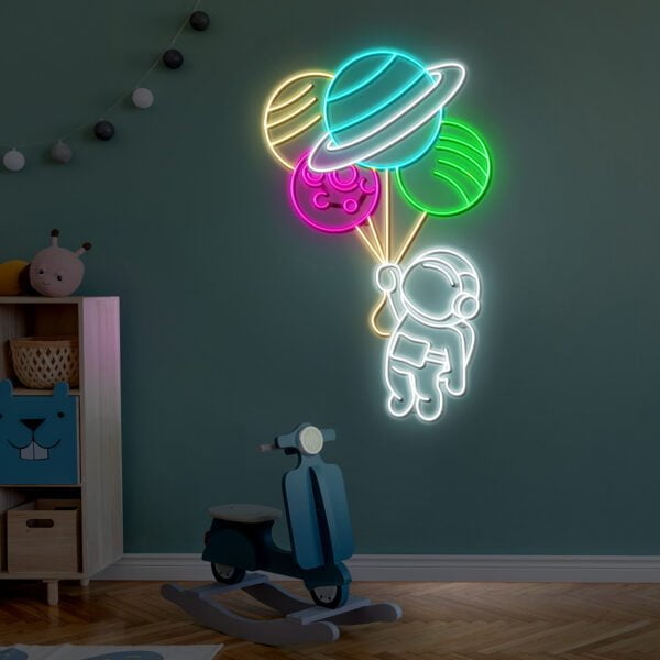 neon planeta led